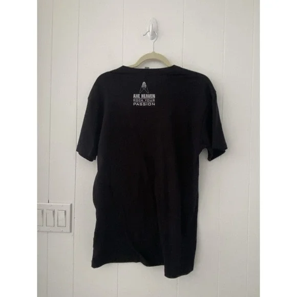 Guitar Heaven Calligram Rock Men's Size Medium T-Shirt by AXE HEAVEN - Picture 4 of 6